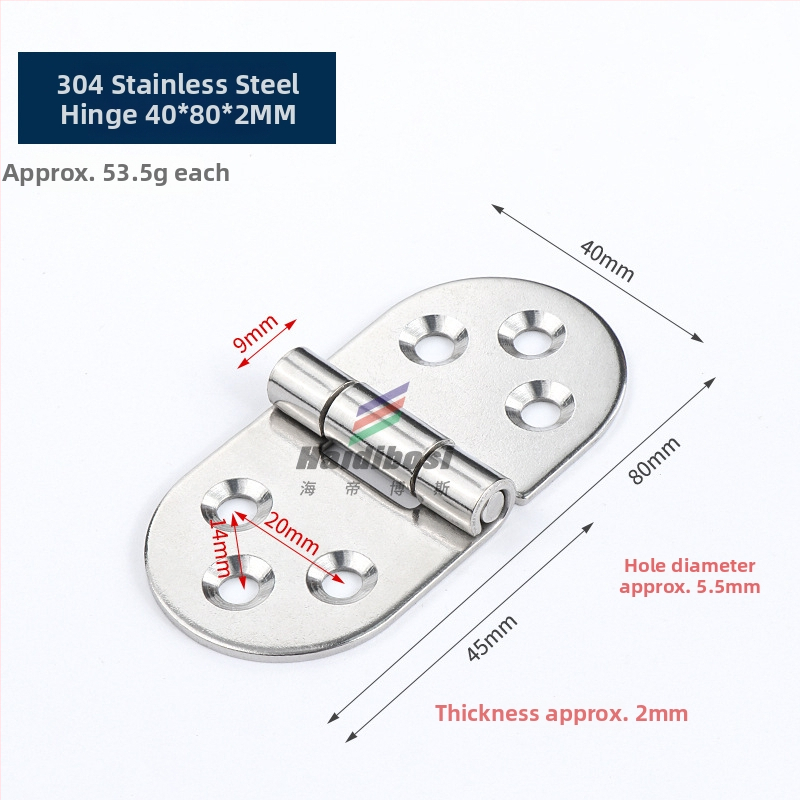 Μεντεσές ειδικού σχήματος από ανοξείδωτο χάλυβα 304, μοντέλο Tf-343, Hedibos, για ντουλάπες, αναδιπλούμενα τραπέζια, πόρτες και παράθυρα.