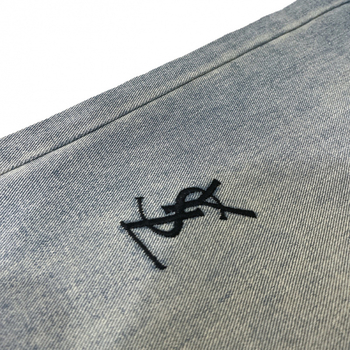Ukrašene široke traperice za žene, visoki struk, pamuk denim 95%+, ljeto 2024