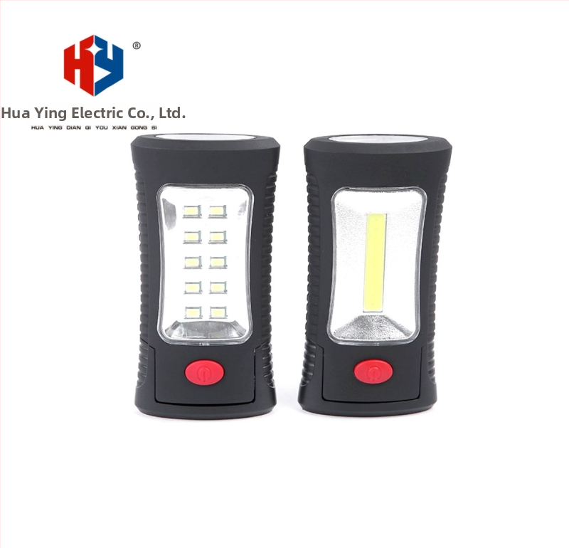 COB viacúčelové ručné LED pracovné svetlo (Zdroj svetla: COB; Napájanie: ručné; Batéria: 3x AAA; Dosah: 50–100 m)