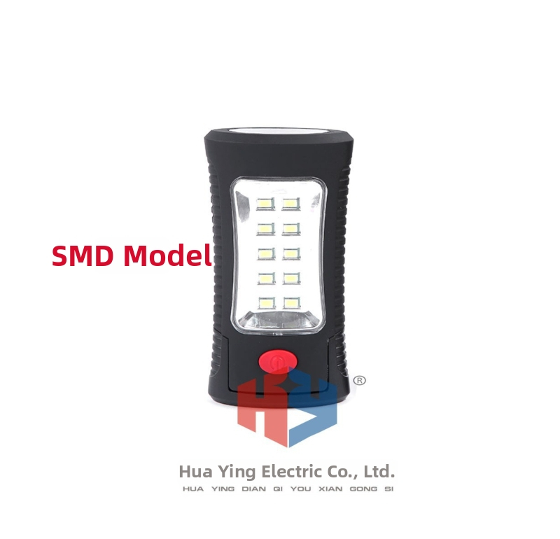 COB Többfunkciós kézihajtású LED munkalámpa (Fényforrás: COB; Tápellátás: kézzel hajtható; Akkumulátor: 3x AAA; Hatótáv: 50–100 m)