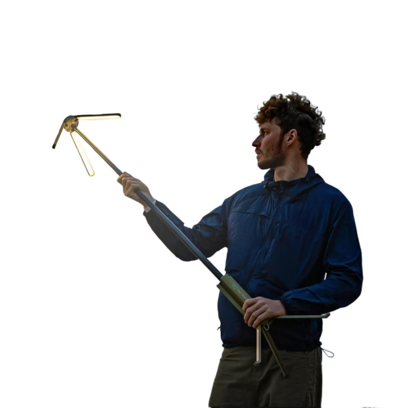 Τριποδάς τηλεσκοπικός φακός κατασκήνωσης με εξαιρετικά μεγάλη διάρκεια μπαταρίας, φορητό αναδιπλούμενο φανάρι σκηνής, λαμπτήρας πυρακτώσεως, επαναφορτιζόμενος, χωρητικότητα μπαταρίας 15600, μοντέλο YTH913929562711