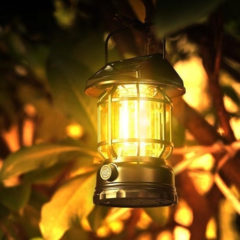 LED φανάρι κάμπινγκ – επαναφορτιζόμενο, με κουμπί και τηλεχειριστήριο