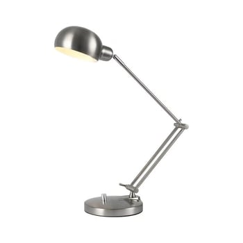 Nordijska metalna stolna lampa s dugim ramom, sklopiva, zaštita očiju i regulacija svjetla (110V, gumbasti prekidač, napajanje iz utičnice, inteligentna kontrola)