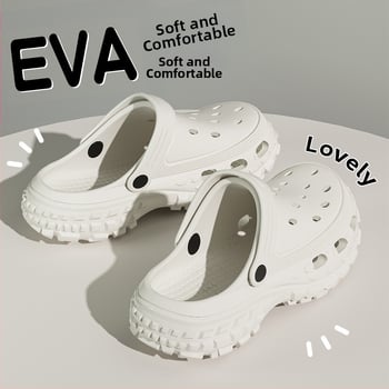 Sandale pentru bărbați – partea superioară și talpa din EVA, vârf închis, respirabile, impermeabile, anti-derapare, stil Leisure Baotou, Primăvara 2025.