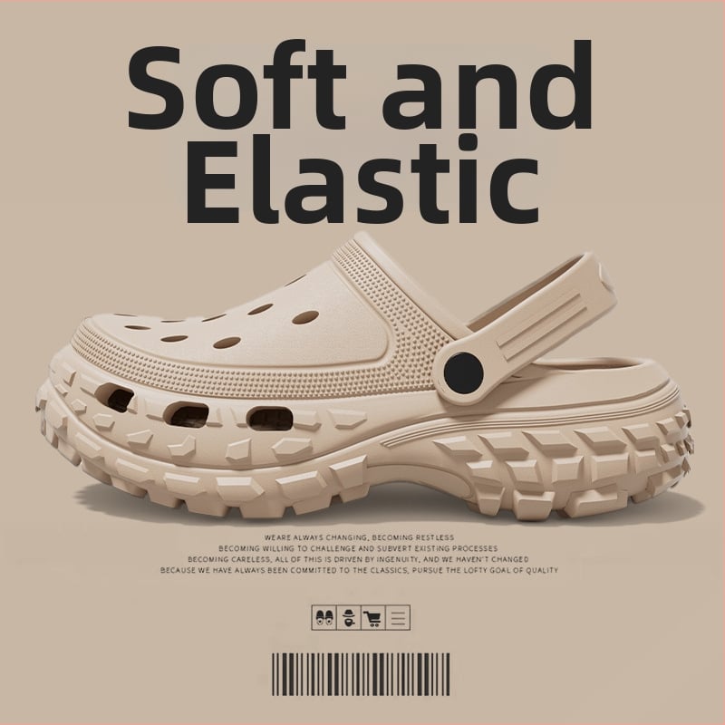 Sandale pentru bărbați – partea superioară și talpa din EVA, vârf închis, respirabile, impermeabile, anti-derapare, stil Leisure Baotou, Primăvara 2025.