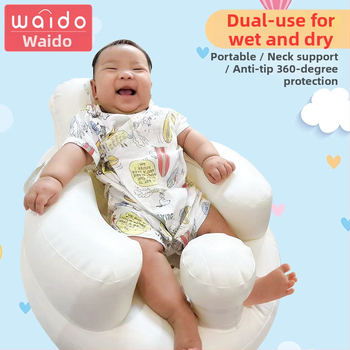 WAIDO felfújható babaszoba kanapé, tanuló ülőke, esésvédő edzőszék, nedves-száraz típus