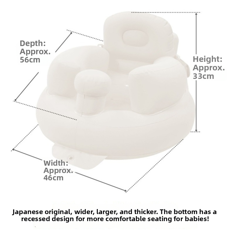 WAIDO nafukovací detský gauč na učenie sedenia, tréningové kreslo proti pádu, mokro-suchý typ