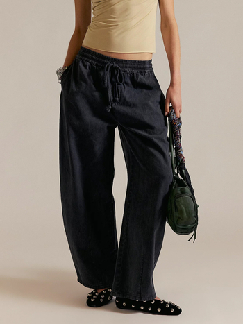 Ženske traperice – visoki struk, isprani denim, straight kroj, bez glačanja, gradski stil (denim, visok struk, isprani denim, straight kroj, bez glačanja)