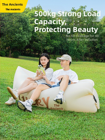 Φουσκωτός εξωτερικός καναπές με δυνατότητα ανάκλισης και ύπνου, χωρητικότητα 1-2 ατόμων, Oxford ύφασμα, χειροκίνητη αντλία — Primitive ancients