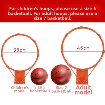 Coș de baschet montat pe perete pentru interior — monobloc, pentru adulți și copii