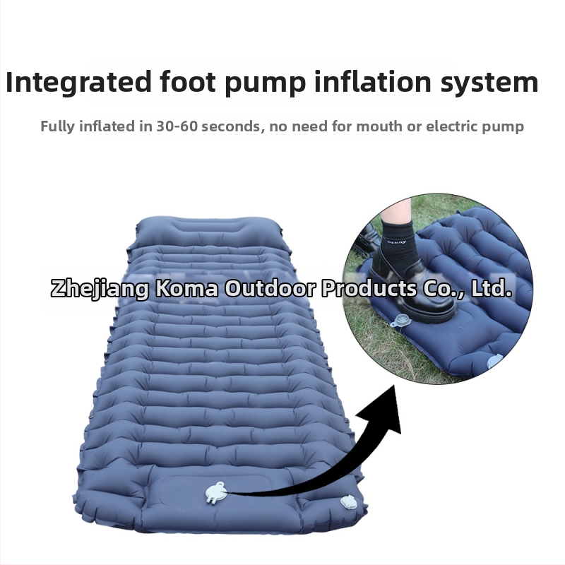 Vonkajšia ultraľahká nafukovacia karimatka na kempovanie, 40D nylon TPU, pre jednu osobu, 700 g, ručná pumpa