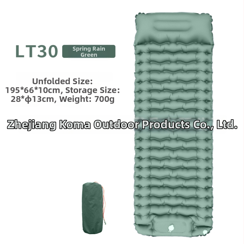 Εξωτερικό ultralight φουσκωτό στρώμα ύπνου, 40D νάιλον TPU, για ένα άτομο, 700 g, χειροκίνητη αντλία