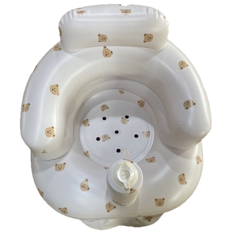 Καρεκλάκι εκμάθησης μωρού σε κορεατικό στυλ με μηχανισμό πίεσης-φουσκώματος, PVC υλικό, για βρέφη και νήπια 0–3 ετών, κατάλληλο για εσωτερικούς και εξωτερικούς χώρους, υποστηρίζει ανάπτυξη συναισθήματος, όρασης και συντονισμού χεριού-ματιών