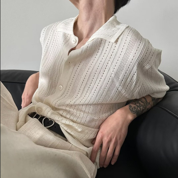 Πόλο πουκάμισο, άνετη γραμμή, κοντό μανίκι, εκτύπωση καρτούν, διαδικασία εκτύπωσης/βαφής