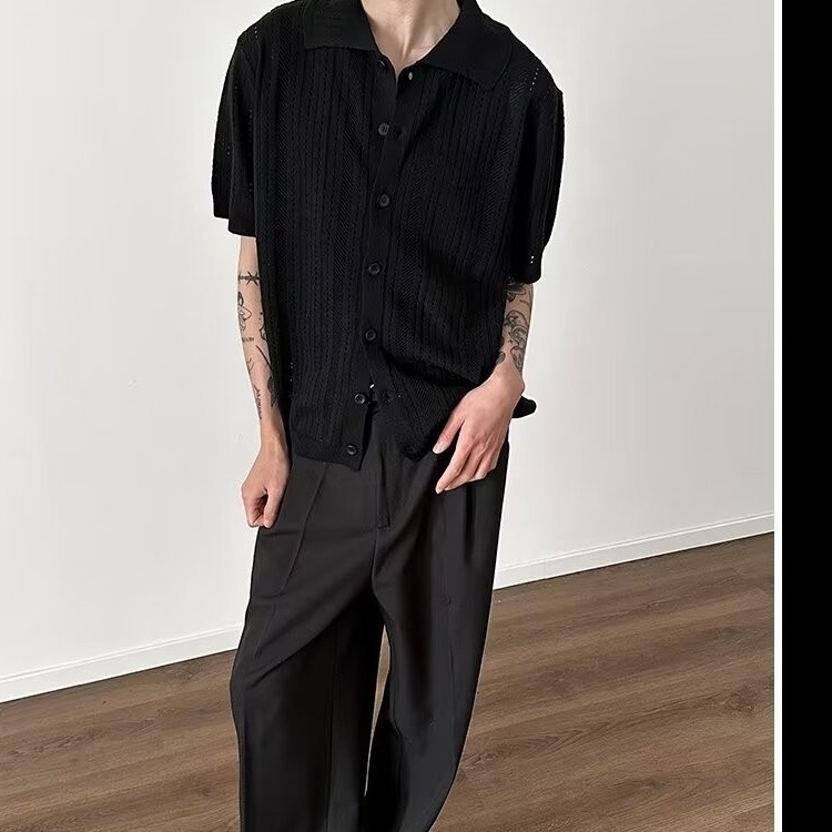 Πόλο πουκάμισο, άνετη γραμμή, κοντό μανίκι, εκτύπωση καρτούν, διαδικασία εκτύπωσης/βαφής