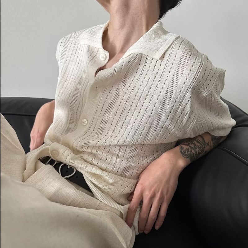 Πόλο πουκάμισο, άνετη γραμμή, κοντό μανίκι, εκτύπωση καρτούν, διαδικασία εκτύπωσης/βαφής