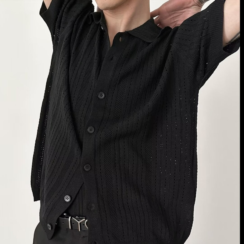 Πόλο πουκάμισο, άνετη γραμμή, κοντό μανίκι, εκτύπωση καρτούν, διαδικασία εκτύπωσης/βαφής