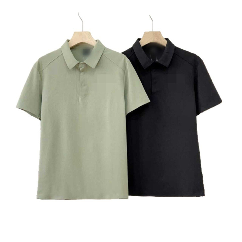 Ανδρικό πόλο μπλούζα με κοντό μανίκι, για business casual, γρήγορο στέγνωμα, διαπνοή, εφαρμοστό κόψιμο