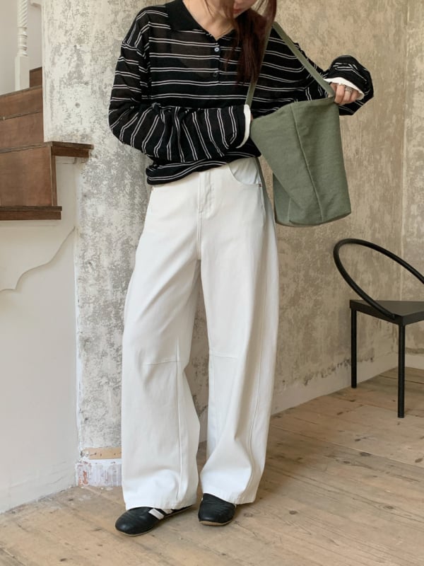 Ženske hlače jeans s visokim strukom, širokim krojem, denim mješavina s pamukom i elastanom, patchwork dizajn, minimalistički stil