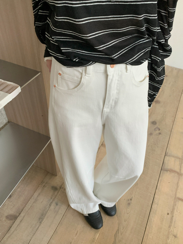 Ženske hlače jeans s visokim strukom, širokim krojem, denim mješavina s pamukom i elastanom, patchwork dizajn, minimalistički stil
