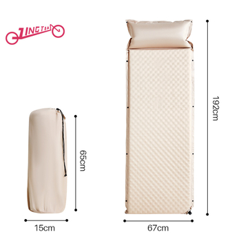 Naduvani madrac za kampiranje - težina 1,6 kg; nosivost 150 kg; površina od poliestera; Standard Gb18401-2010 Klasa B
