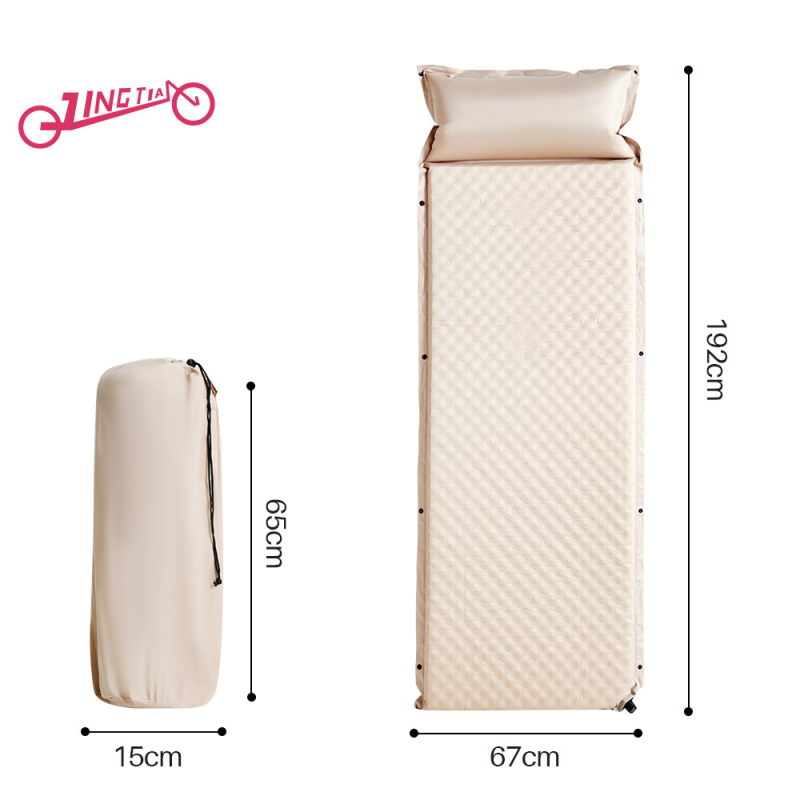 Naduvani madrac za kampiranje - težina 1,6 kg; nosivost 150 kg; površina od poliestera; Standard Gb18401-2010 Klasa B