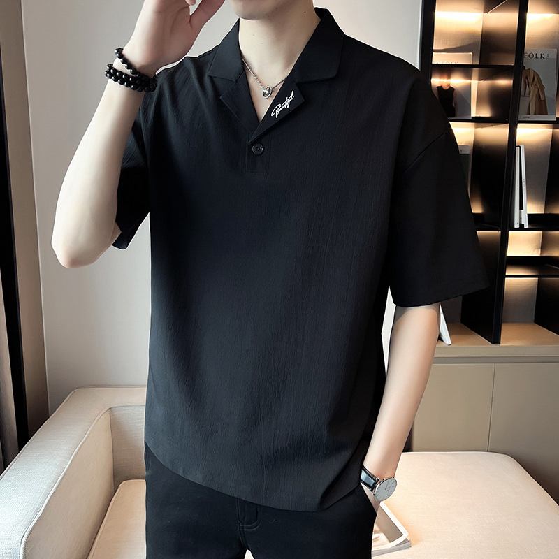 Muška polo majica, slim fit, vezenje, poludugi rukav, tanko platno, ljeto