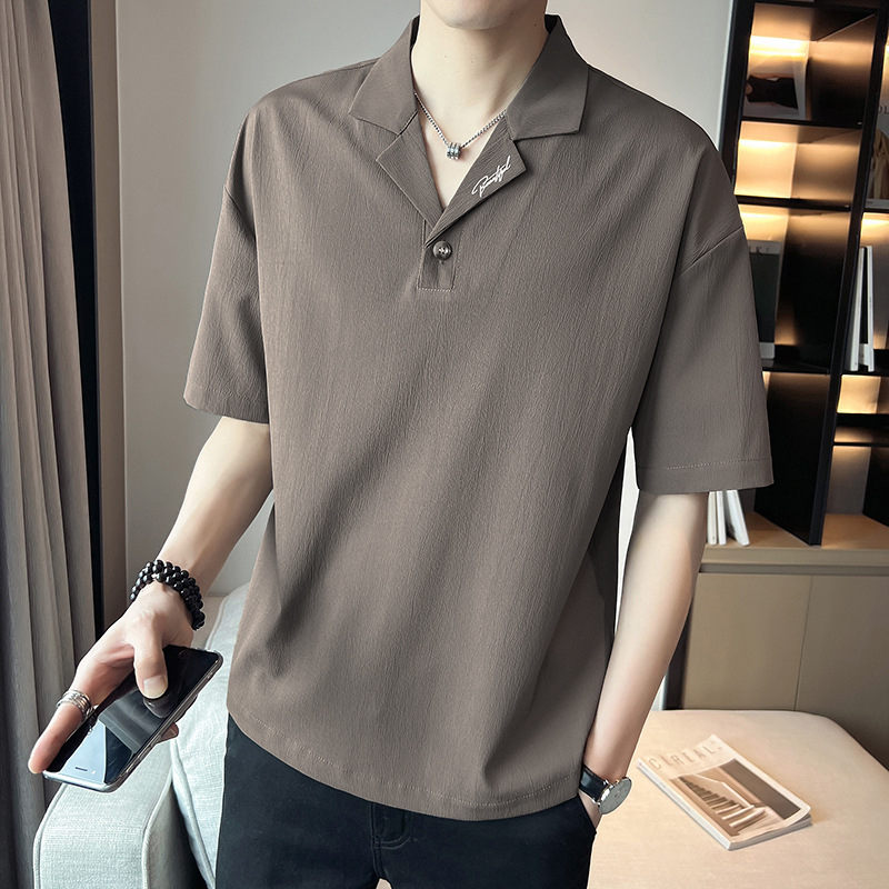 Muška polo majica, slim fit, vezenje, poludugi rukav, tanko platno, ljeto