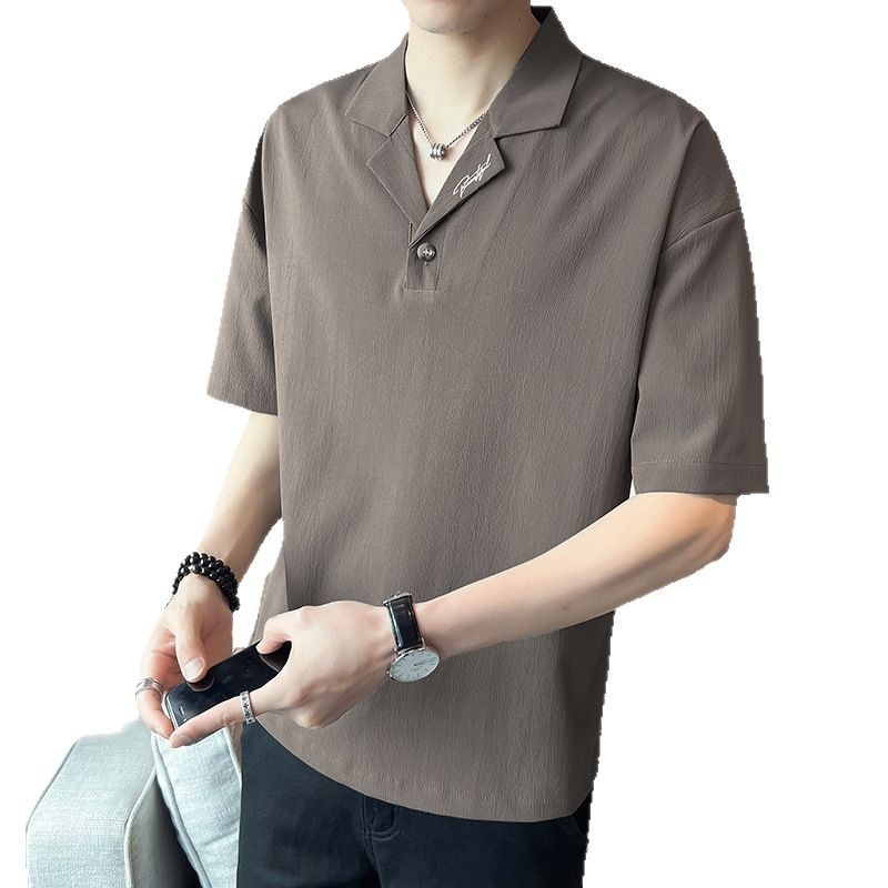 Muška polo majica, slim fit, vezenje, poludugi rukav, tanko platno, ljeto