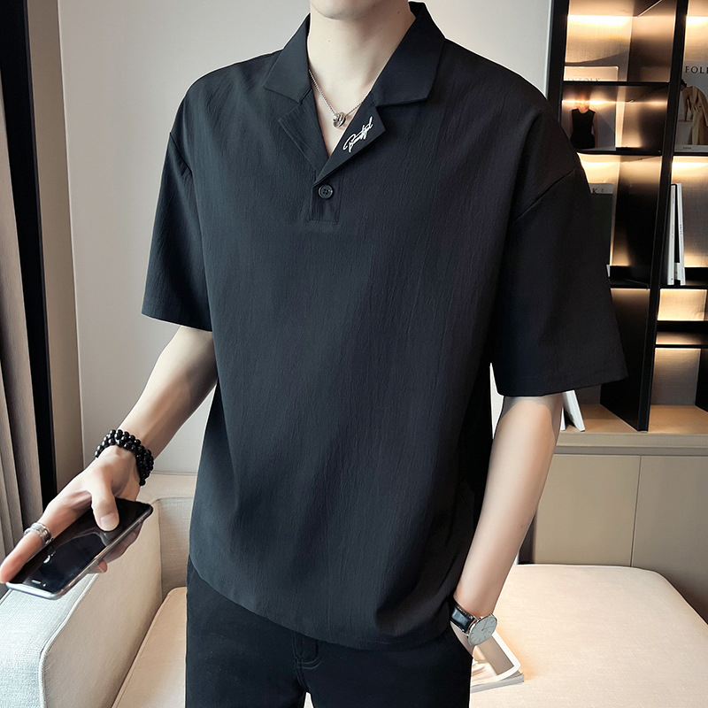 Muška polo majica, slim fit, vezenje, poludugi rukav, tanko platno, ljeto