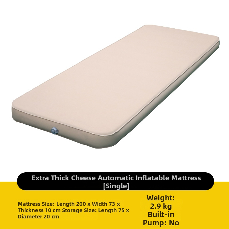 Κάμπινγκ στρώμα ύπνου, παχύτερο, με αυτόματο φούσκωμα, για 1–2 άτομα, βάρος 4 kg, 30D πλεκτό ύφασμα