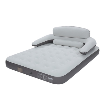 Naduvavajući krevet s naslonom za kampiranje na otvorenom — prenosiv, jednostavan za pohranu, stabilan; nosivost do 300 kg; površina s flokiranom teksturom