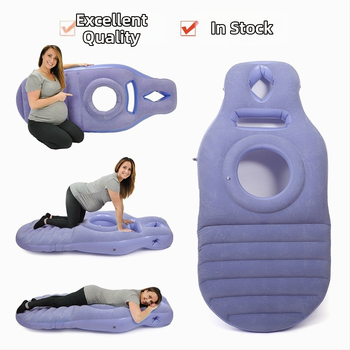 Nafukovací matrac pre tehotné s flokovanou povrchovou úpravou, 1,5 kg, nosnosť 180 kg, nafukovacie lôžko