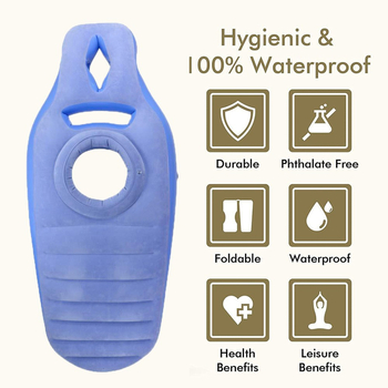 Felfújható kismama matrac flockolt felülettel, 1,5 kg, teherbírás 180 kg, felfújható ágy