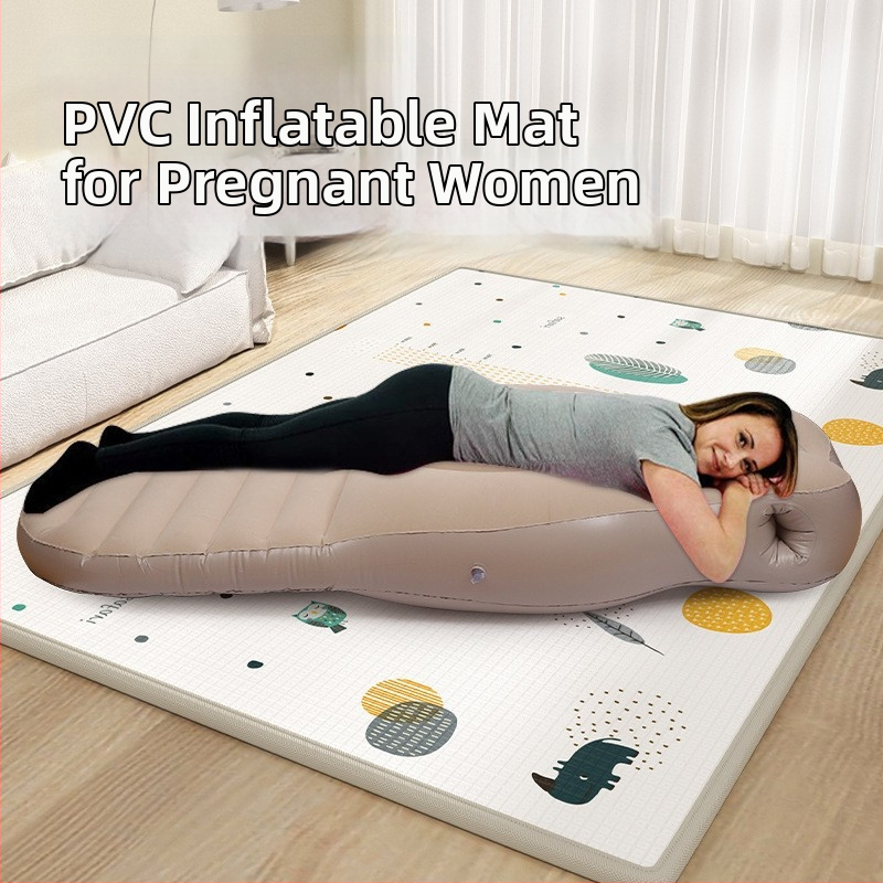 Nafukovací matrac pre tehotné s flokovanou povrchovou úpravou, 1,5 kg, nosnosť 180 kg, nafukovacie lôžko