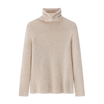 Džemper s kapuljom od kašmira - visokim ovratnikom, uskim krojem, debelim pletenim (kašmír; visok ovratnik; kapulja; uski kroj; debelo pletenje)