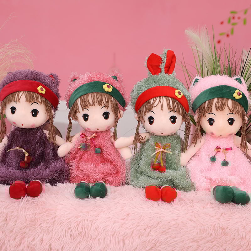 Плюшена кукла с пълнеж PP памук, кратък плюш, мрежеста опаковка, персонализирани пробни образци