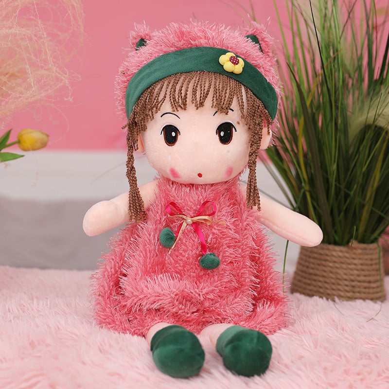 Плюшена кукла с пълнеж PP памук, кратък плюш, мрежеста опаковка, персонализирани пробни образци