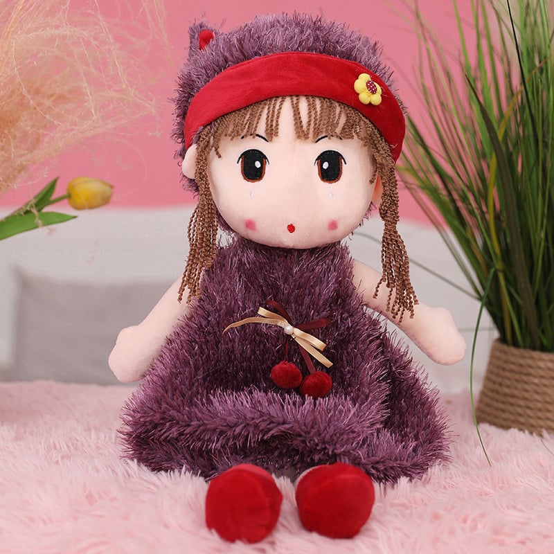 Плюшена кукла с пълнеж PP памук, кратък плюш, мрежеста опаковка, персонализирани пробни образци