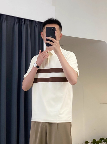Muško polo s color-block dizajnom, kratkih rukava, slim fit, poliester