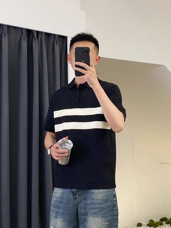 Muško polo s color-block dizajnom, kratkih rukava, slim fit, poliester