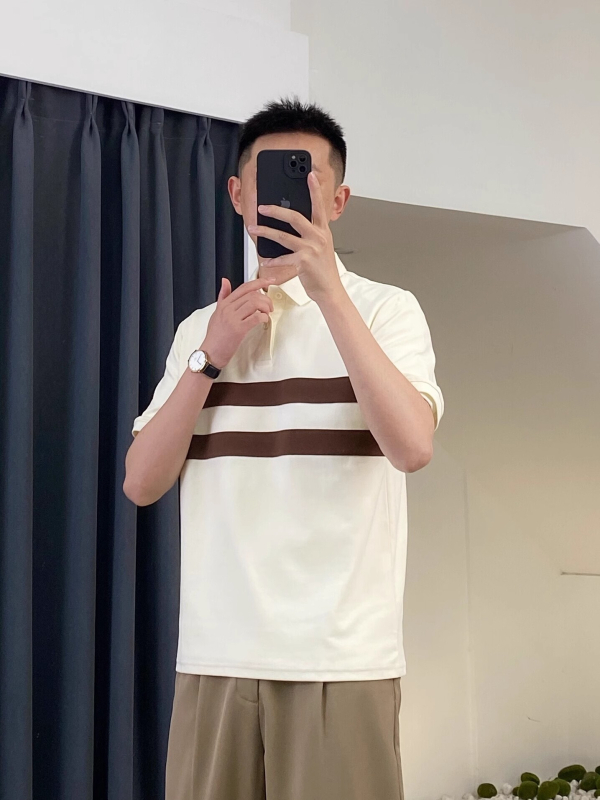 Muško polo s color-block dizajnom, kratkih rukava, slim fit, poliester