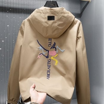 Muška jakna, uski kroj, bez kapulje, deblji Vinylon glavni materijal, jesen 2025