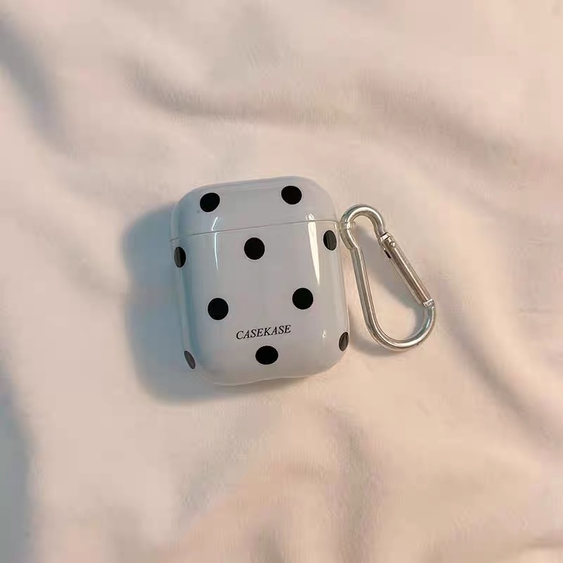 AirPods Pro futrola – TPU tvrdi kućište, potpuno pokriće, crtani uzorak valova i točkica, IMD ubrizgavanje