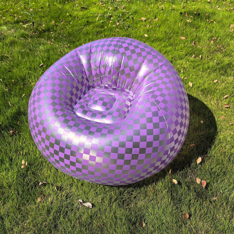 Naduvni sferni kauč – ekološki PVC, 0,2 mm debljina, bean bag stil, težina 460 g