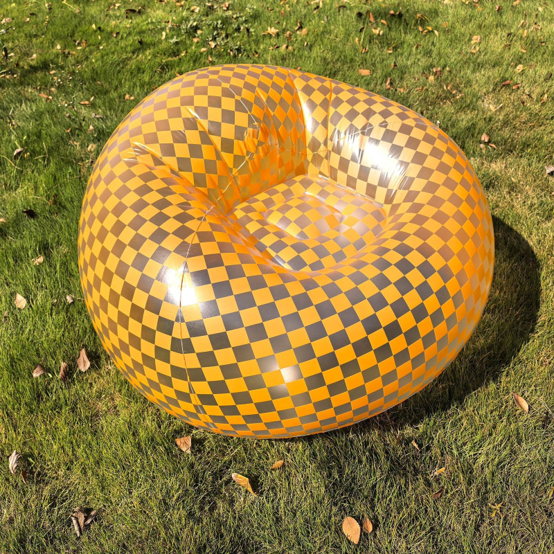 Naduvni sferni kauč – ekološki PVC, 0,2 mm debljina, bean bag stil, težina 460 g