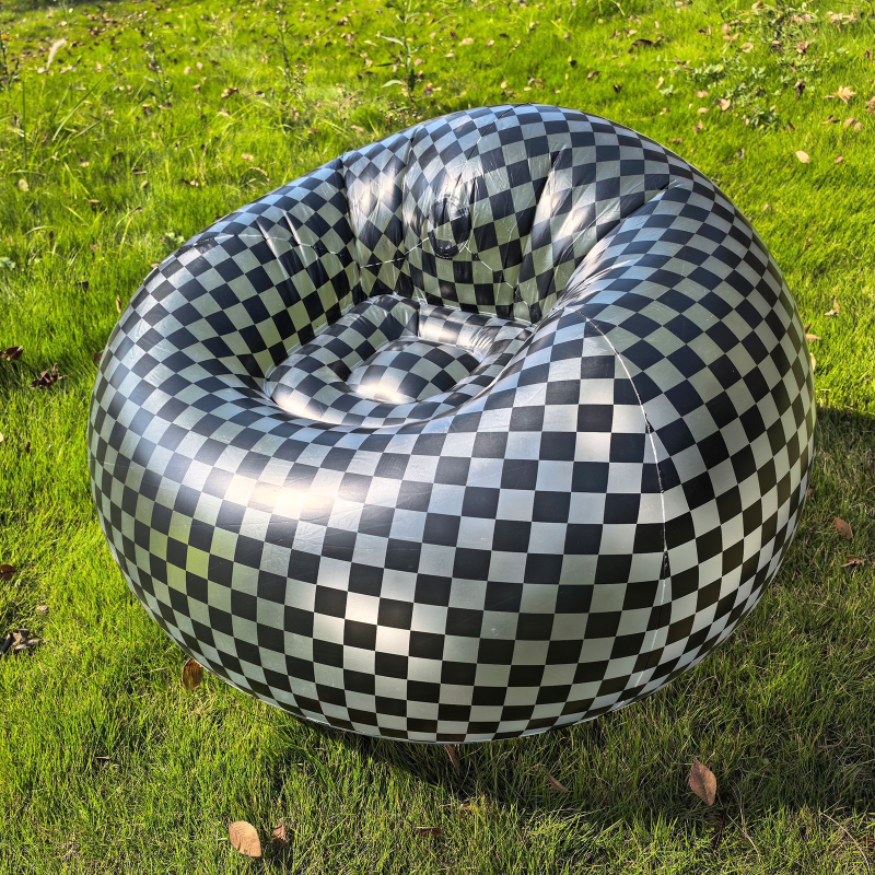 Naduvni sferni kauč – ekološki PVC, 0,2 mm debljina, bean bag stil, težina 460 g