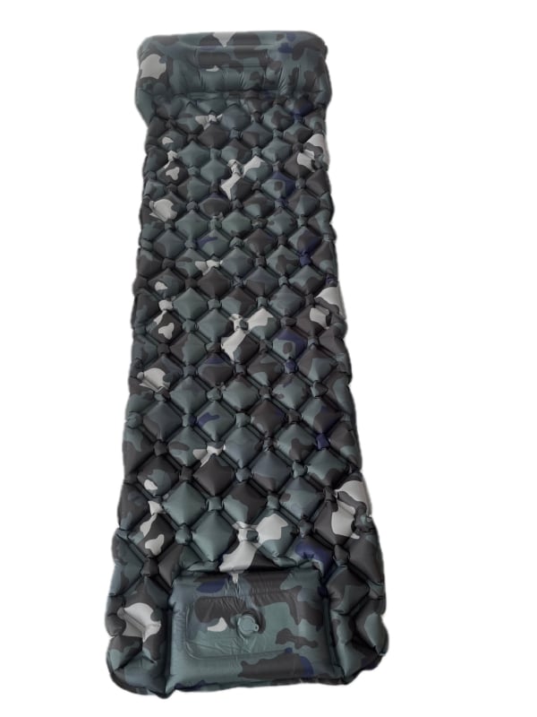 Μονοπρόσωπη υπαίθρια φουσκωτή στρώμα-σκηνή, 75D pongee TPU, 580 g, χειροκίνητη αντλία