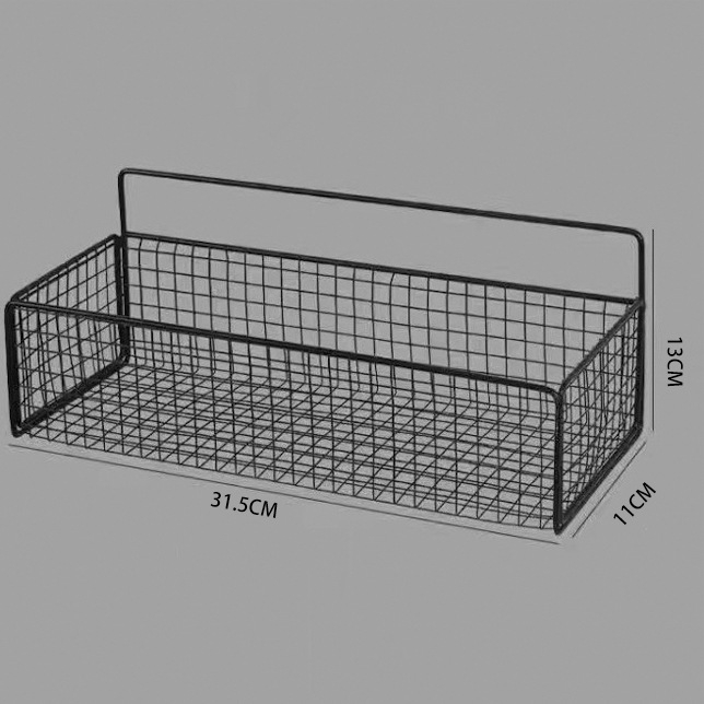 Kupaonica zidni spremnik za pohranu, metalni, premaz bake paint, dvostruki sloj, Jin Sheng 019, moderni minimalistički stil