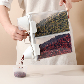 Кутия за съхранение на ориз, влагозащитена, запечатваща, против насекоми, прозрачен PP пластмасов корпус, регистрация на датата.